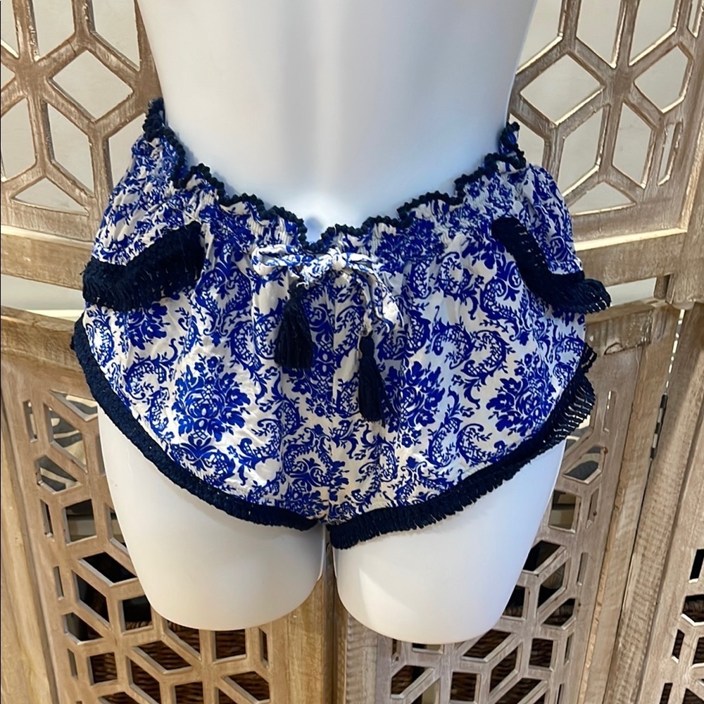 Blue and White Vintage Havana Shorts